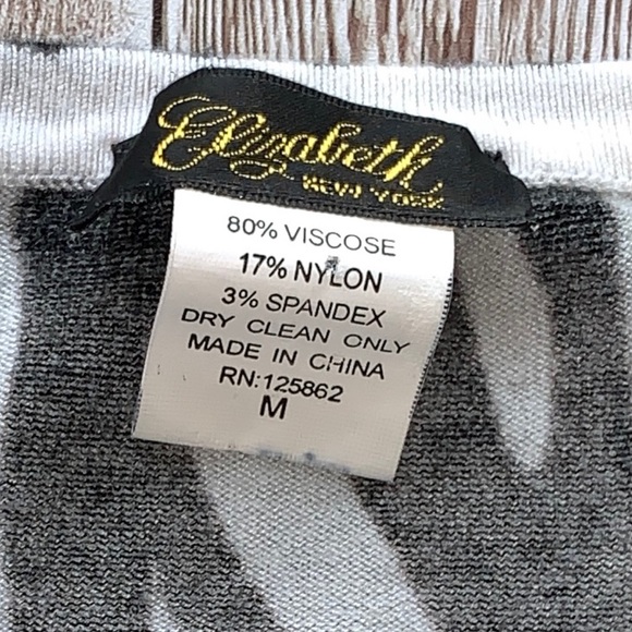 Elizabeth New York Animal print knit sweater - Picture 4 of 4